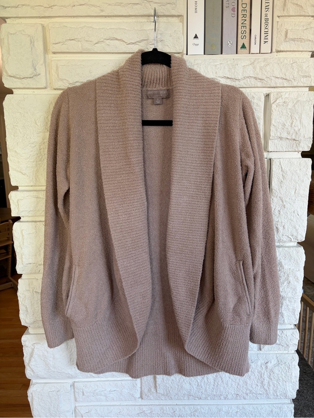 Barefoot Dreams CozyChic Lite Circle Cardi Sable Size Small - Picture 4 of 12